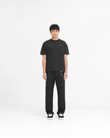 Metal Initial R T-Shirt - Jet Black