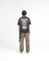 Represent X Metallica Justice T-Shirt - Stained Black