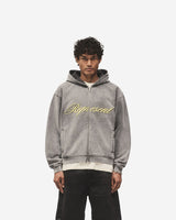 Script Logo Zip Hoodie - Vintage Grey