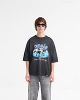Represent X Oasis Maine Road T-Shirt - Washed Black