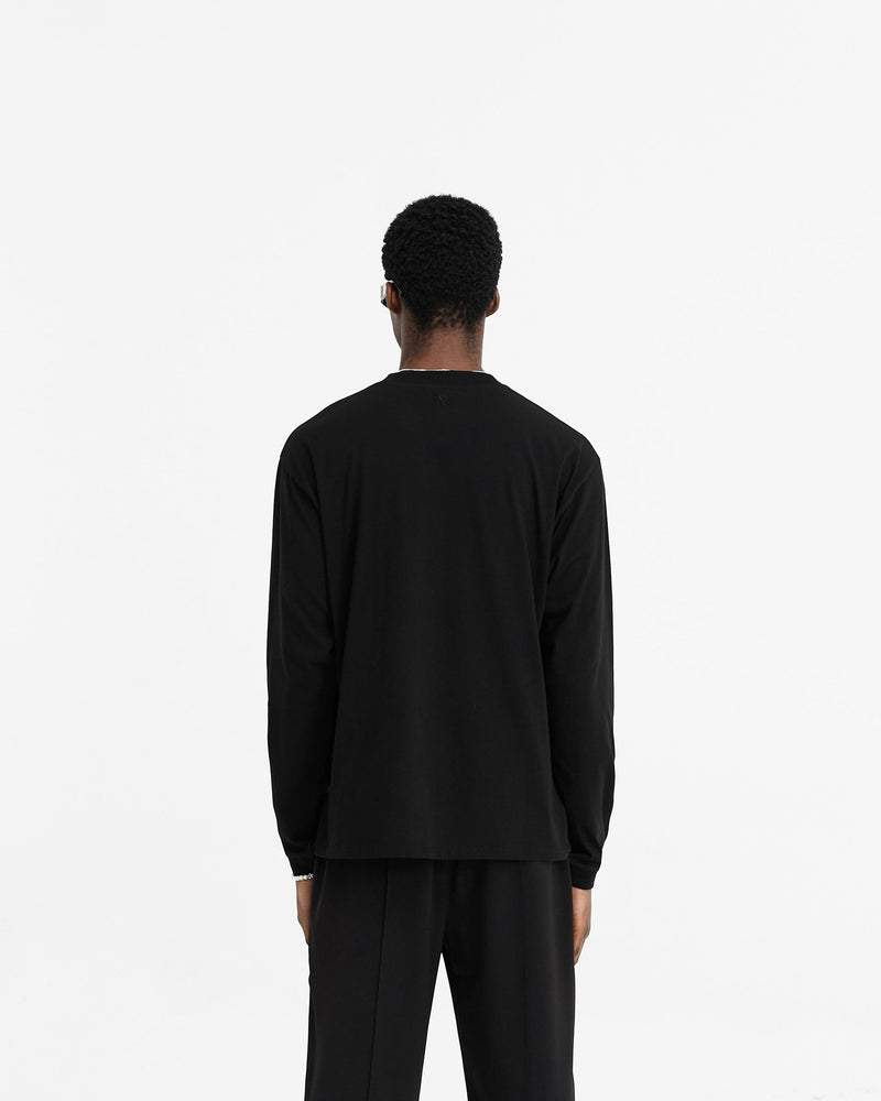 Initial Long Sleeve T-Shirt - Black