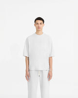 Initial Boxy T-Shirt - Ice Grey Marl