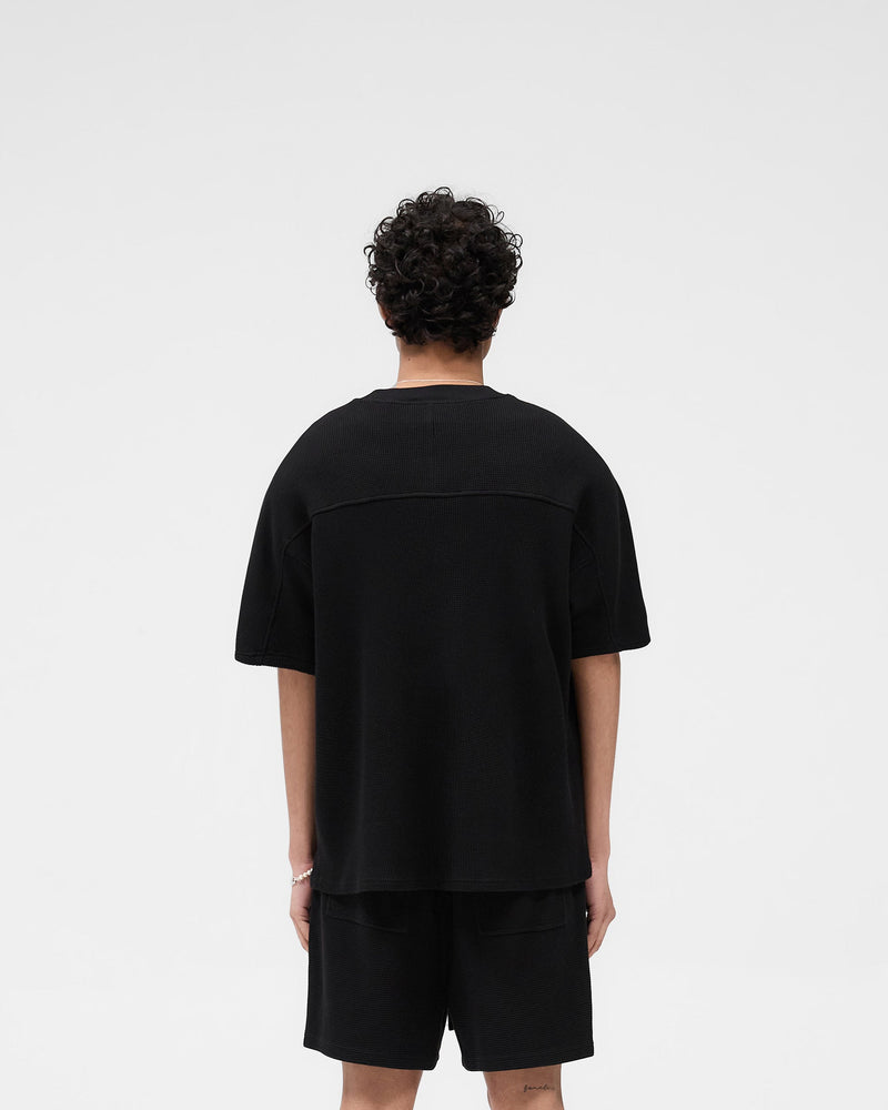 Waffle T-Shirt - Jet Black