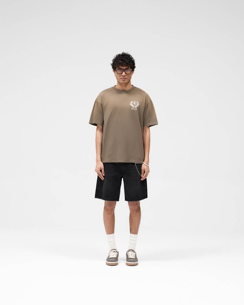 Crest T-Shirt - Dark Taupe