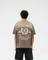 Crest T-Shirt - Dark Taupe