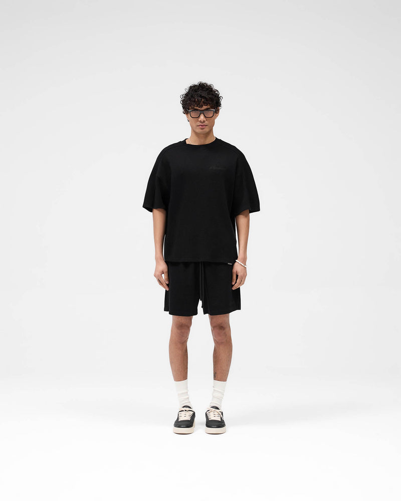Waffle T-Shirt - Jet Black