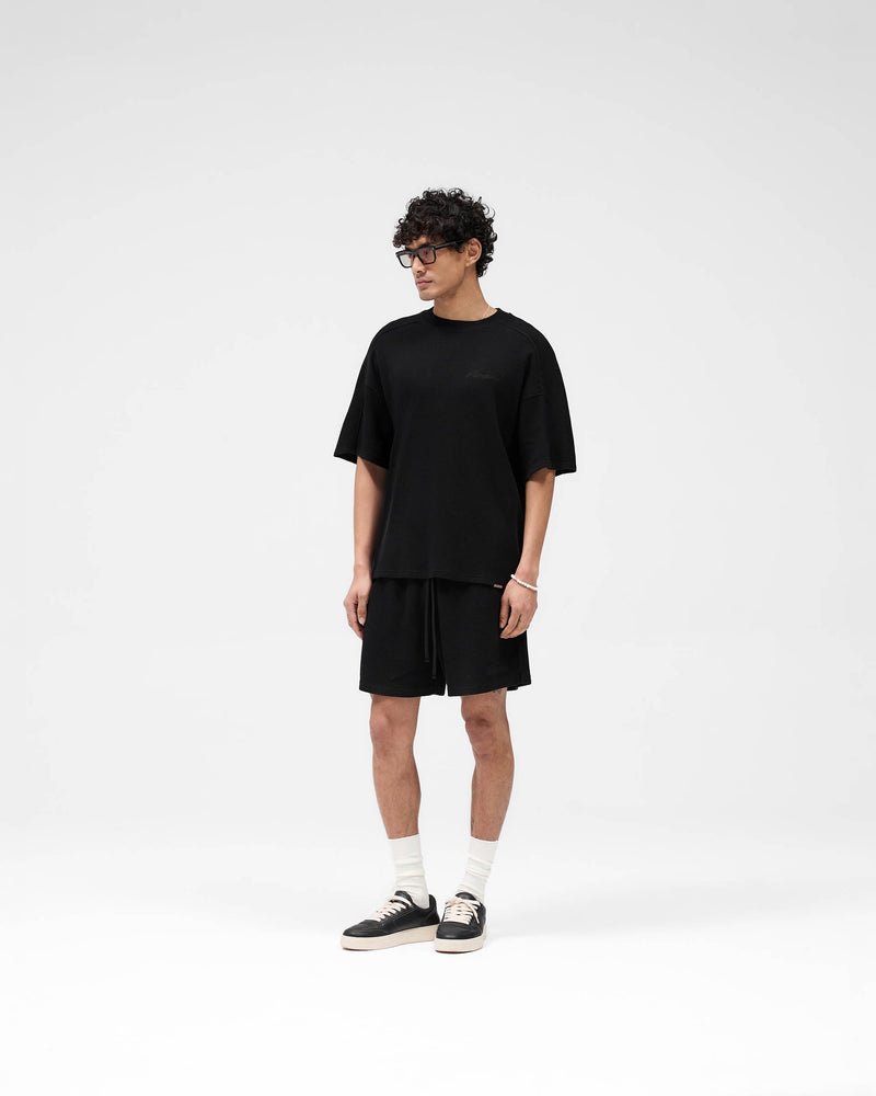 Waffle T-Shirt - Jet Black