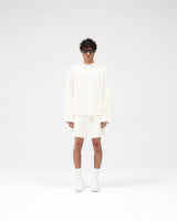 Waffle Long Sleeve T-Shirt - Flat White