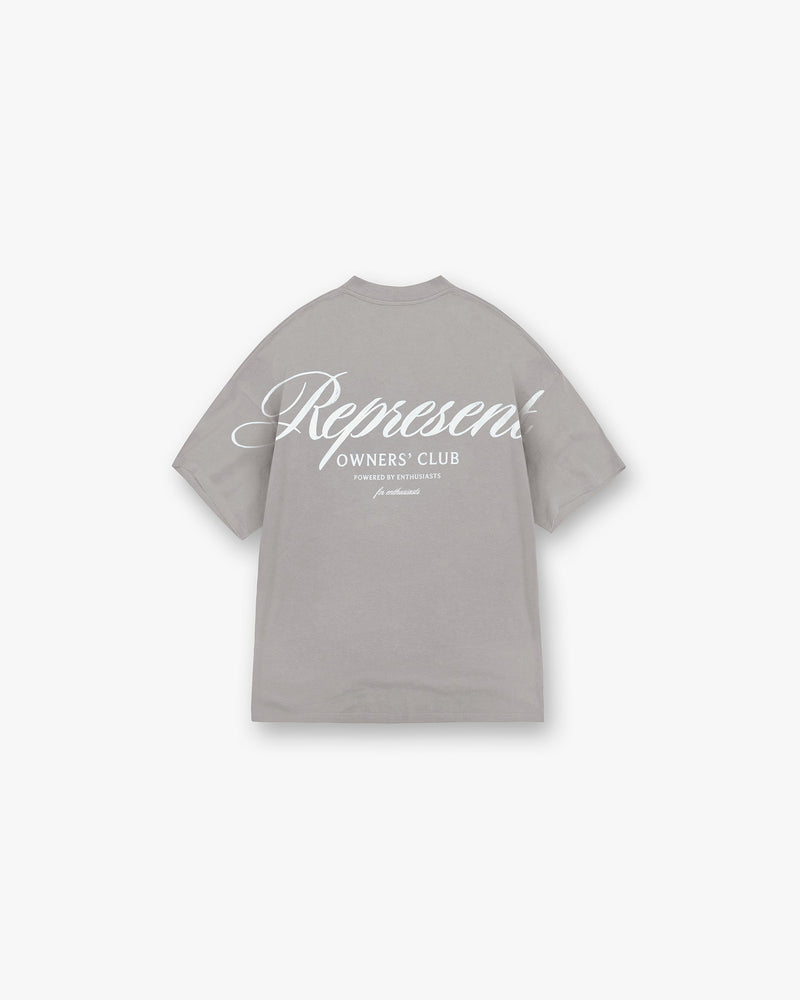 Represent Owners Club Script T-Shirt - Slate