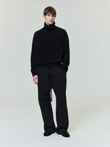 Wool Split High Neck Sweater