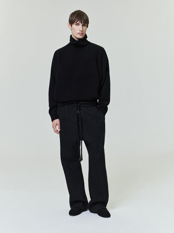 Wool Split High Neck Sweater