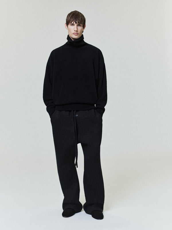 Wool Split High Neck Sweater