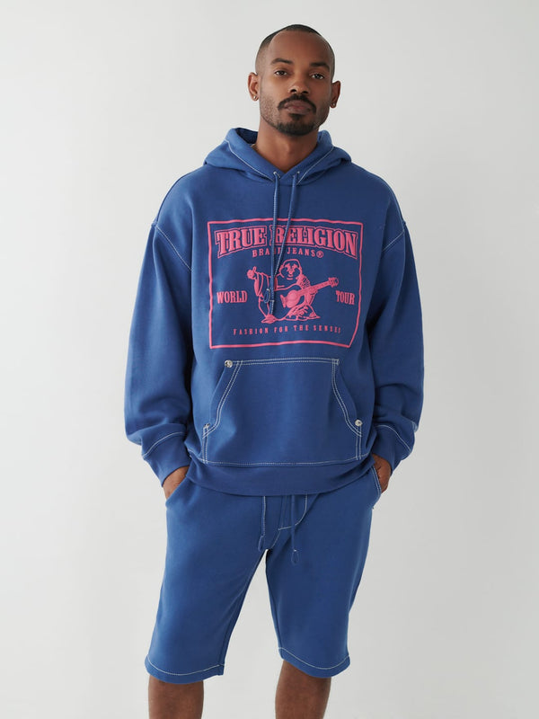 Big T Logo Relaxed Hoodie