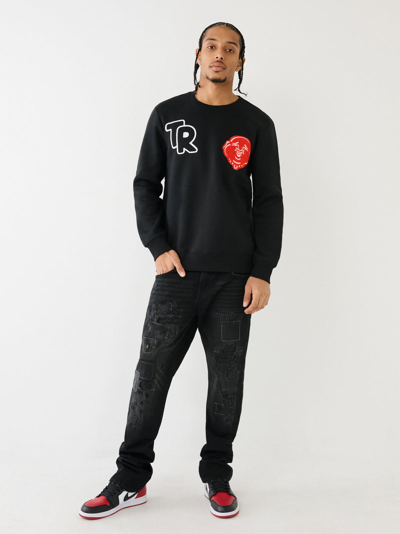 True Religion Tr Buddha Sweater Jet Black