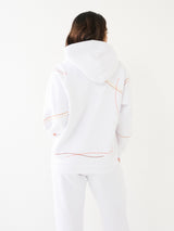 True Religion Printed Big T Hoodie Optic White