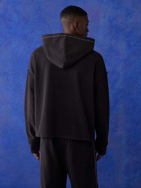 True Religion Blu X Tr Hoodie Faint Black