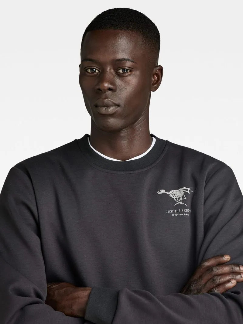 G-Star Men's Motion Tweeter Dark Black Sweater