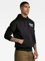 G-Star Men's Back Print Black Hoodie