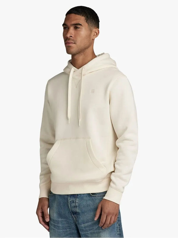 G-Star Men's Premium Core Cream Hooded Sweater