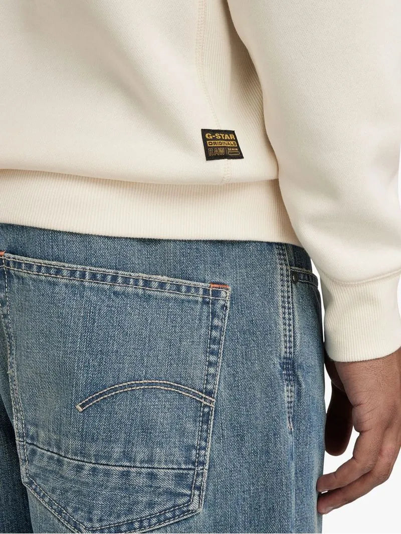 G-Star Men's Premium Core Cream Hooded Sweater