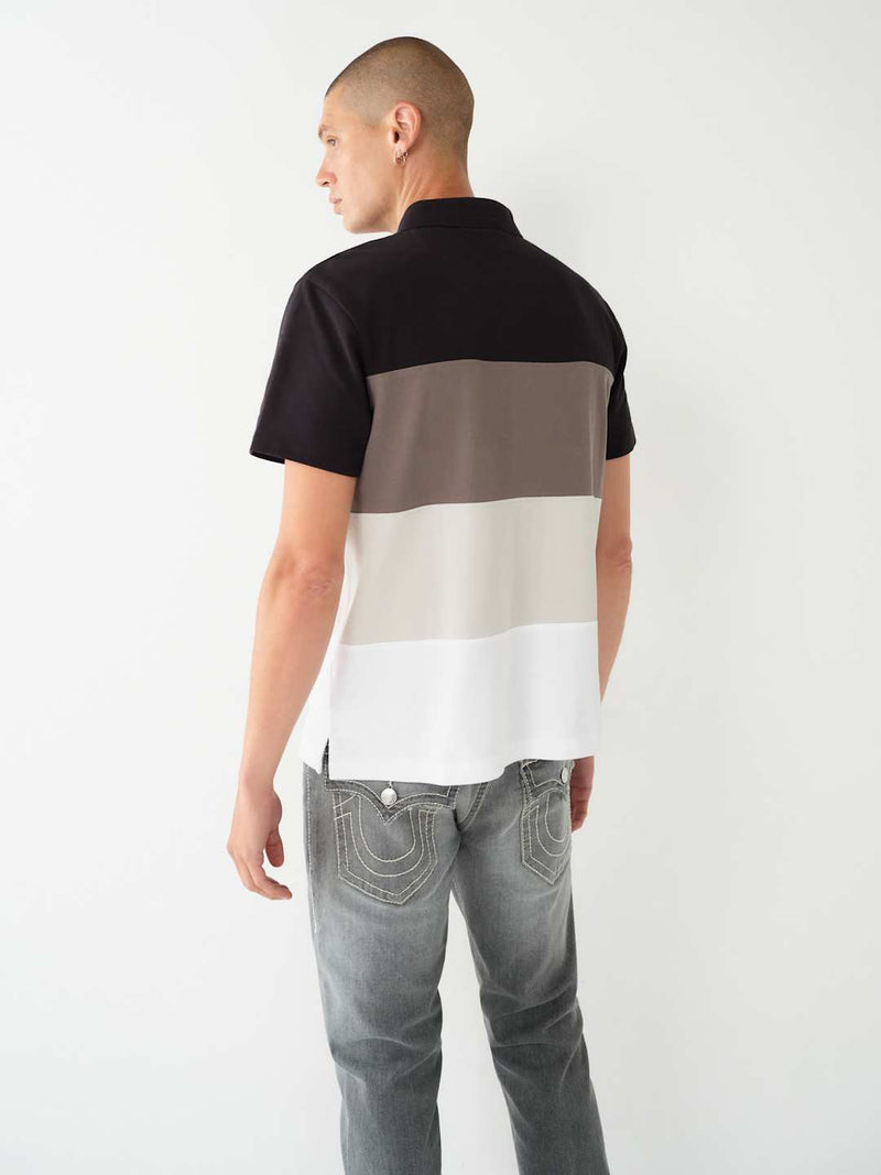 True Colour Block Polo Shirt