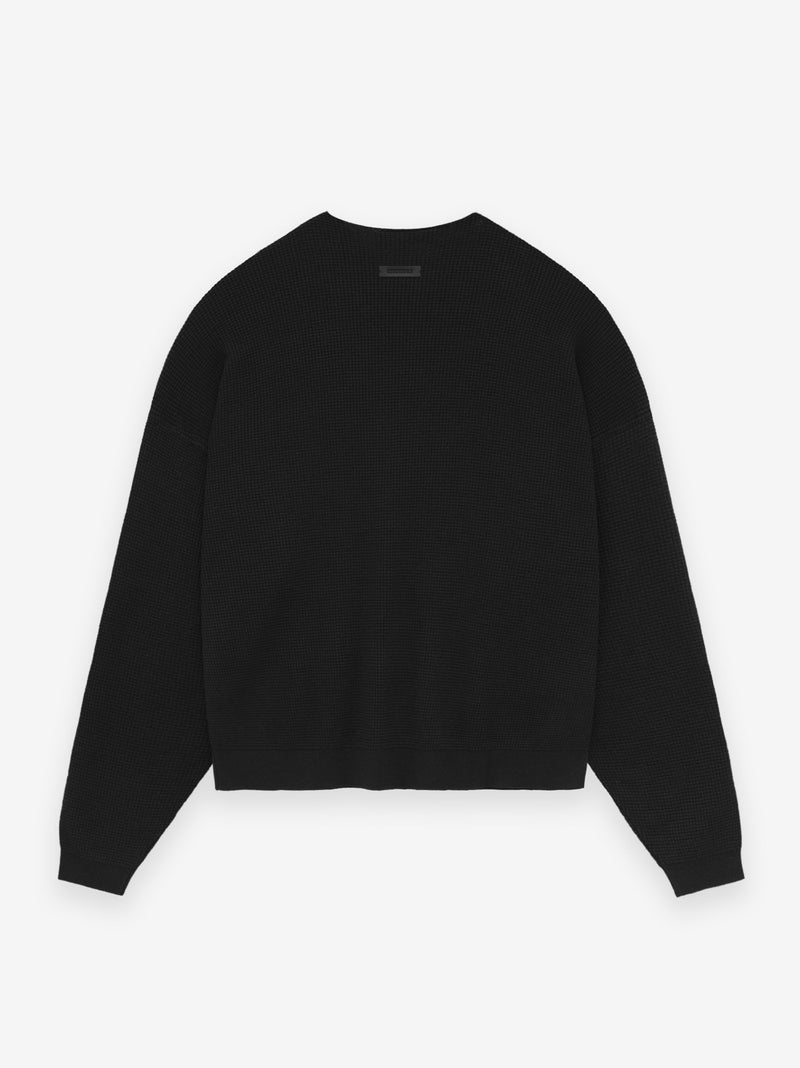 Waffle Crewneck Sweater