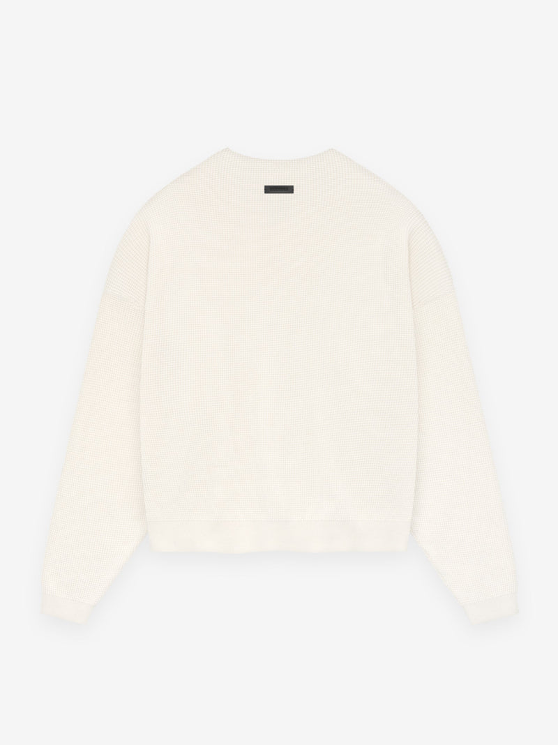 Waffle Crewneck Sweater