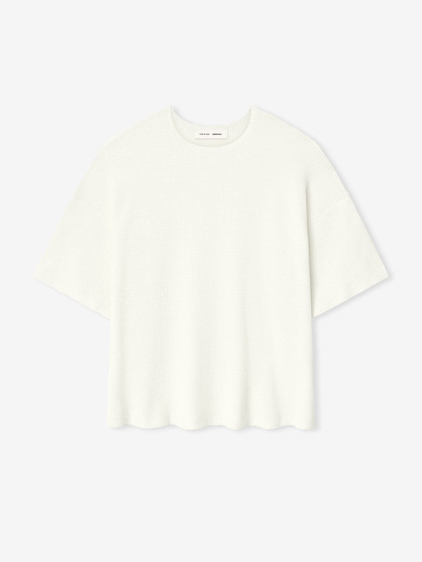 Waffle Short Sleeve Sweater