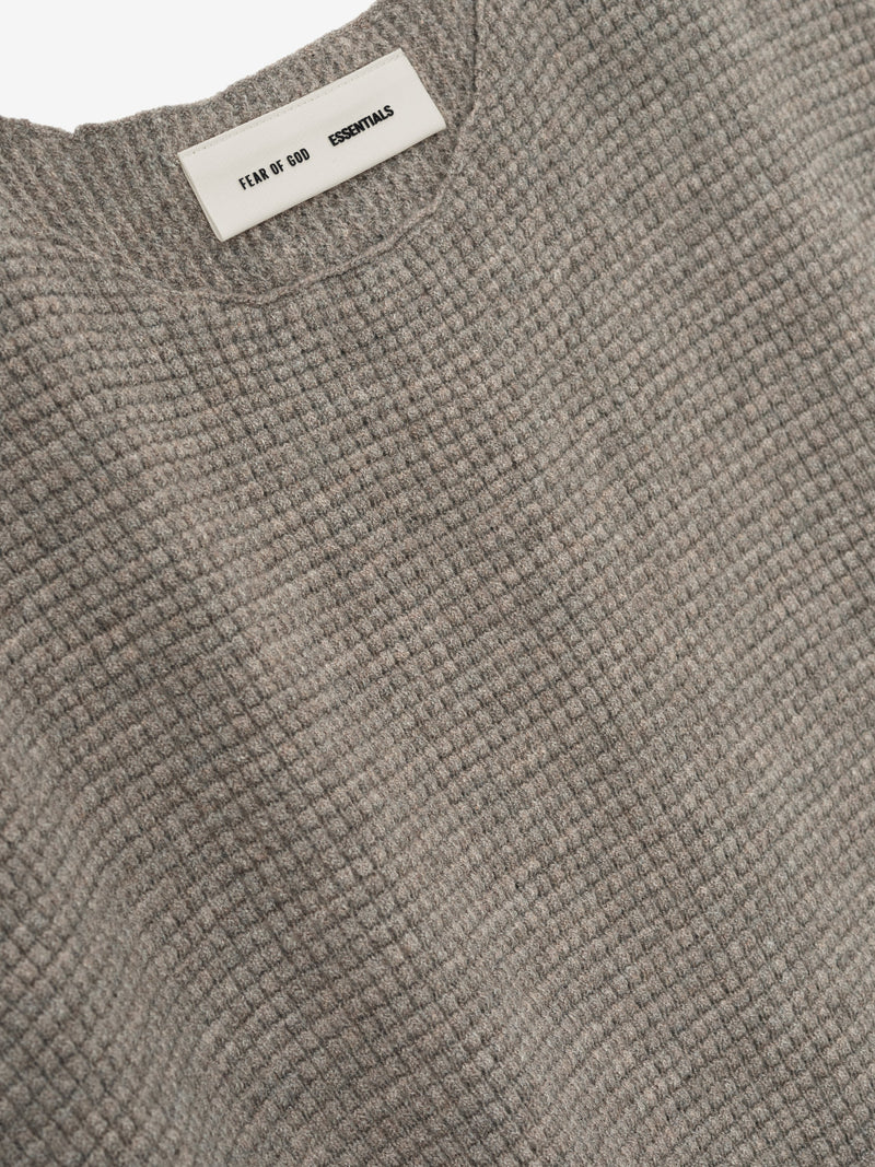 Waffle Short Sleeve Sweater