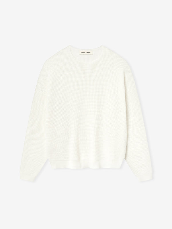 Waffle Crewneck Sweater