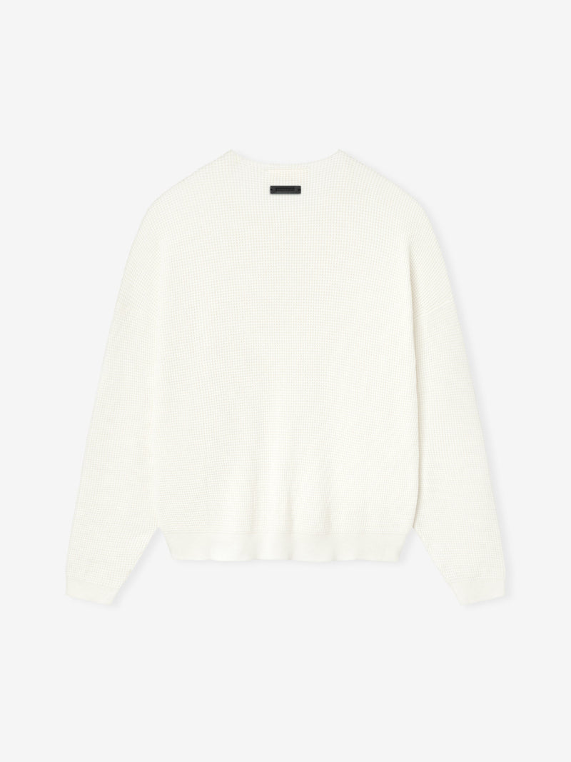 Waffle Crewneck Sweater