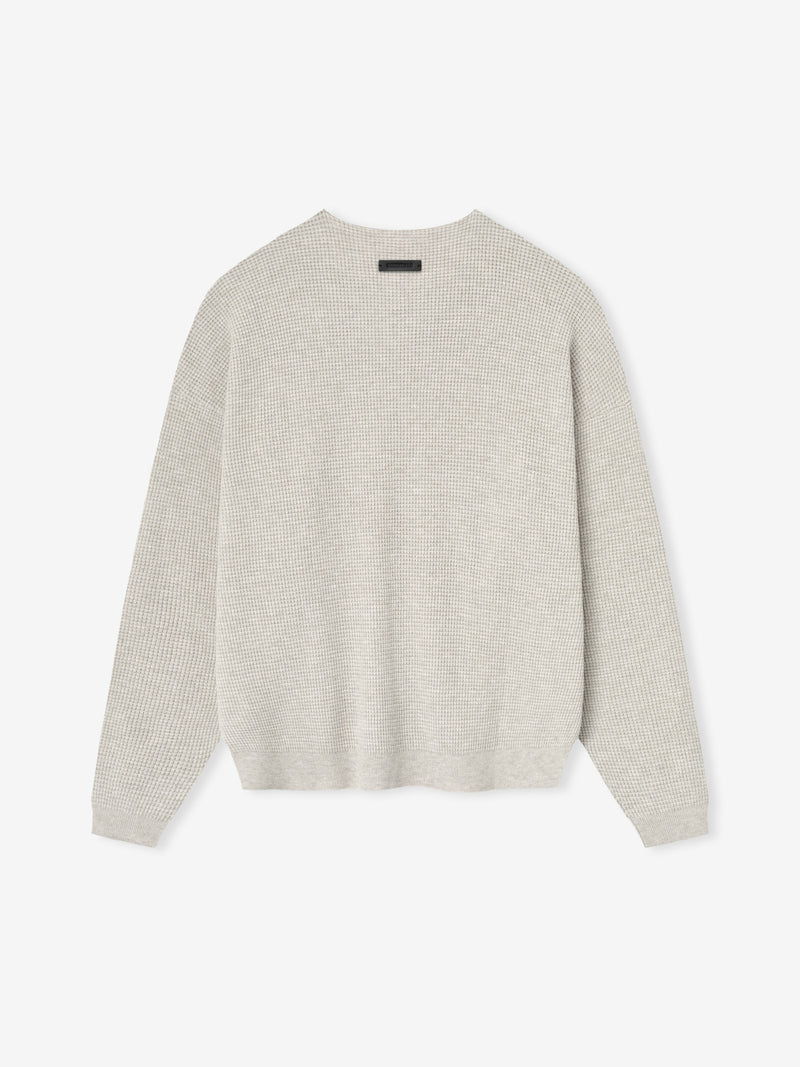 Waffle Crewneck Sweater