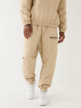 True Religion Relaxed Track Pants Embro Travertine