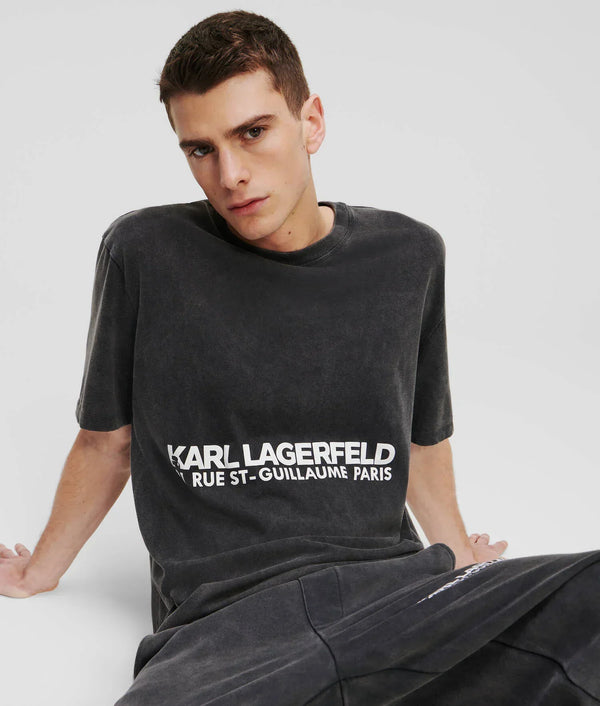 KARL LAGERFELD RUE ST-GUILLAUME WASHED T-SHIRT