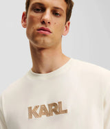 KARL LAGERFELD KARL LOGO ART DECO T-SHIRT