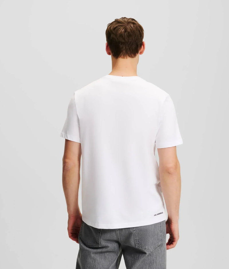 KARL LAGERFELD OPTICAL ILLUSION T-SHIRT