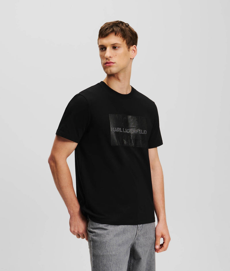 KARL LAGERFELD OPTICAL ILLUSION T-SHIRT