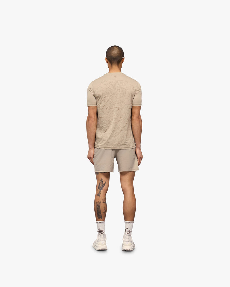 247 Contour Run T-Shirt - Pebble