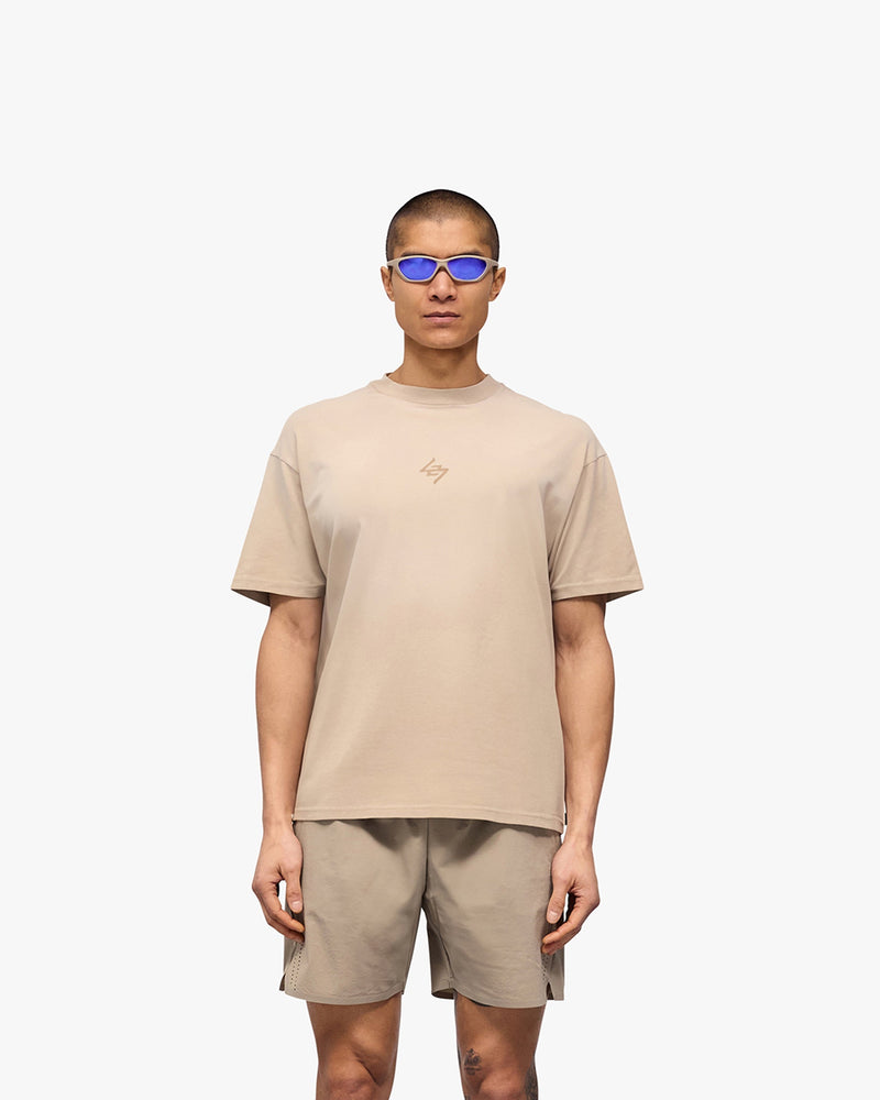 247 Motion Oversized T-Shirt - Pebble