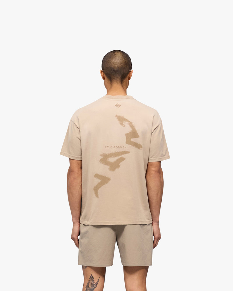 247 Motion Oversized T-Shirt - Pebble