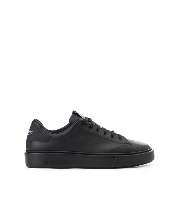 Iceberg Low-Top Black Sneakers With XL Sole