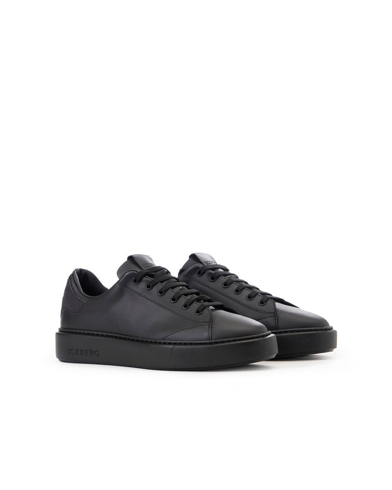 Iceberg Low-Top Black Sneakers With XL Sole