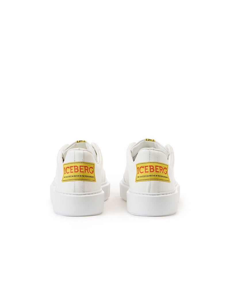 Iceberg Low-Top White Sneakers With XL Sole