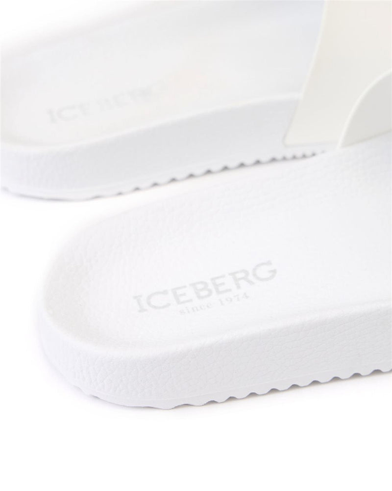 Iceberg White Slides Comfort Timeless