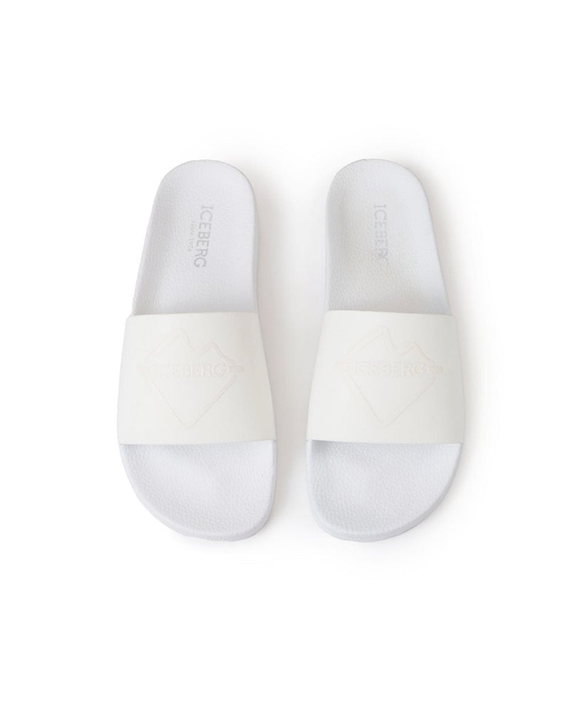 Iceberg White Slides Comfort Timeless