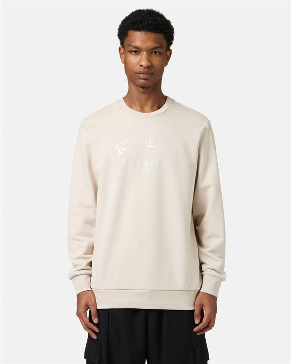 Iceberg Crewneck Slim Fit Sweatshirt With Iceberg Logo