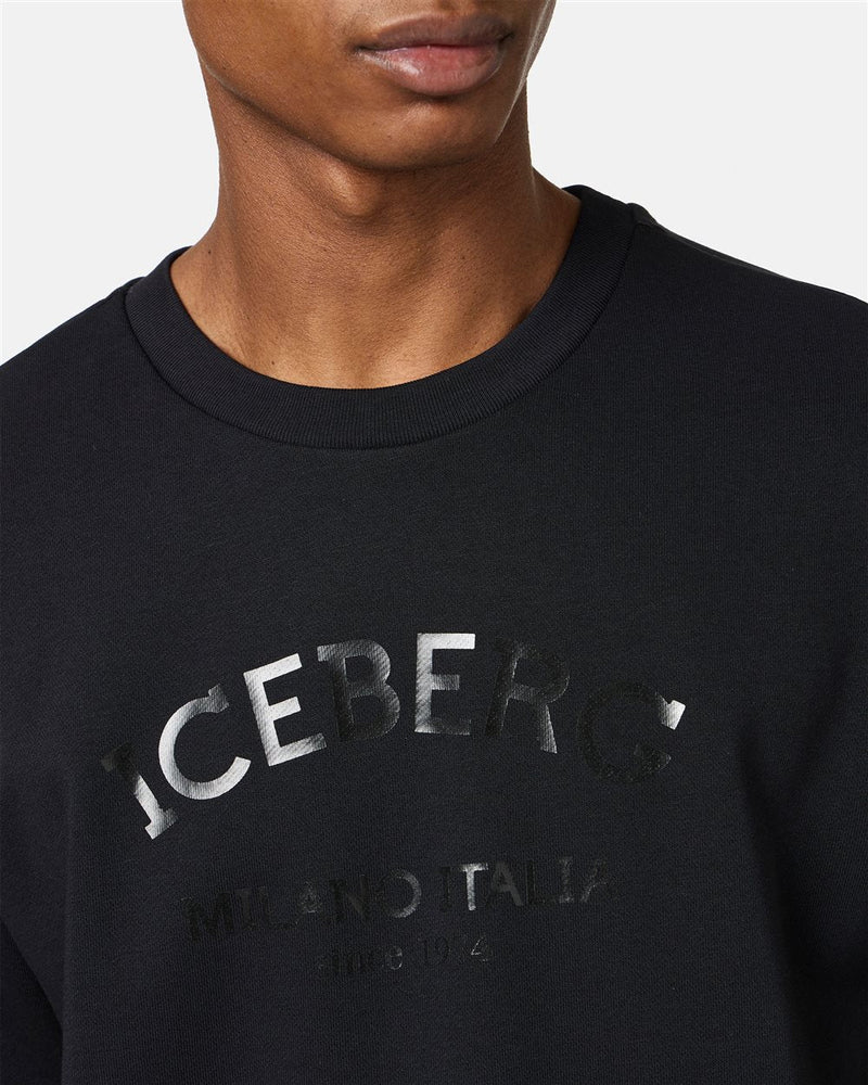 Iceberg Crewneck Slim Fit Sweatshirt With Iceberg Logo
