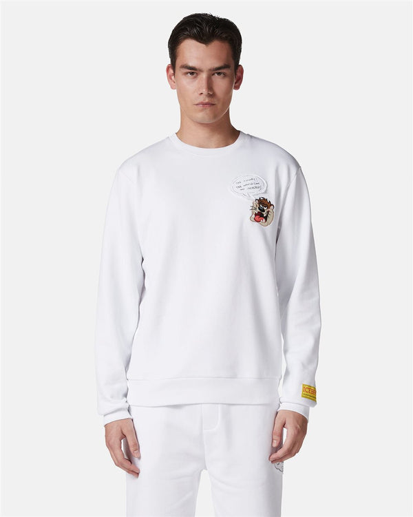 Iceberg Classic Regular Fit Crewneck Sweatshirt With Looney Tunes Detail