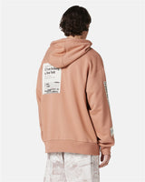 Iceberg Relaxed Fit Cotton Hoodie With Newspaper Print
