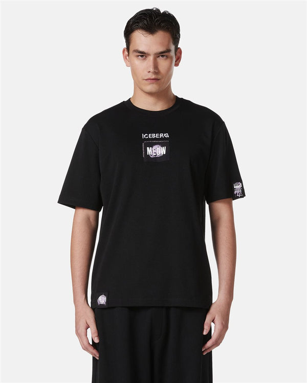 Iceberg  Regular Fit T-shirt In GOTS Certified Sustainable Interlock Fabric